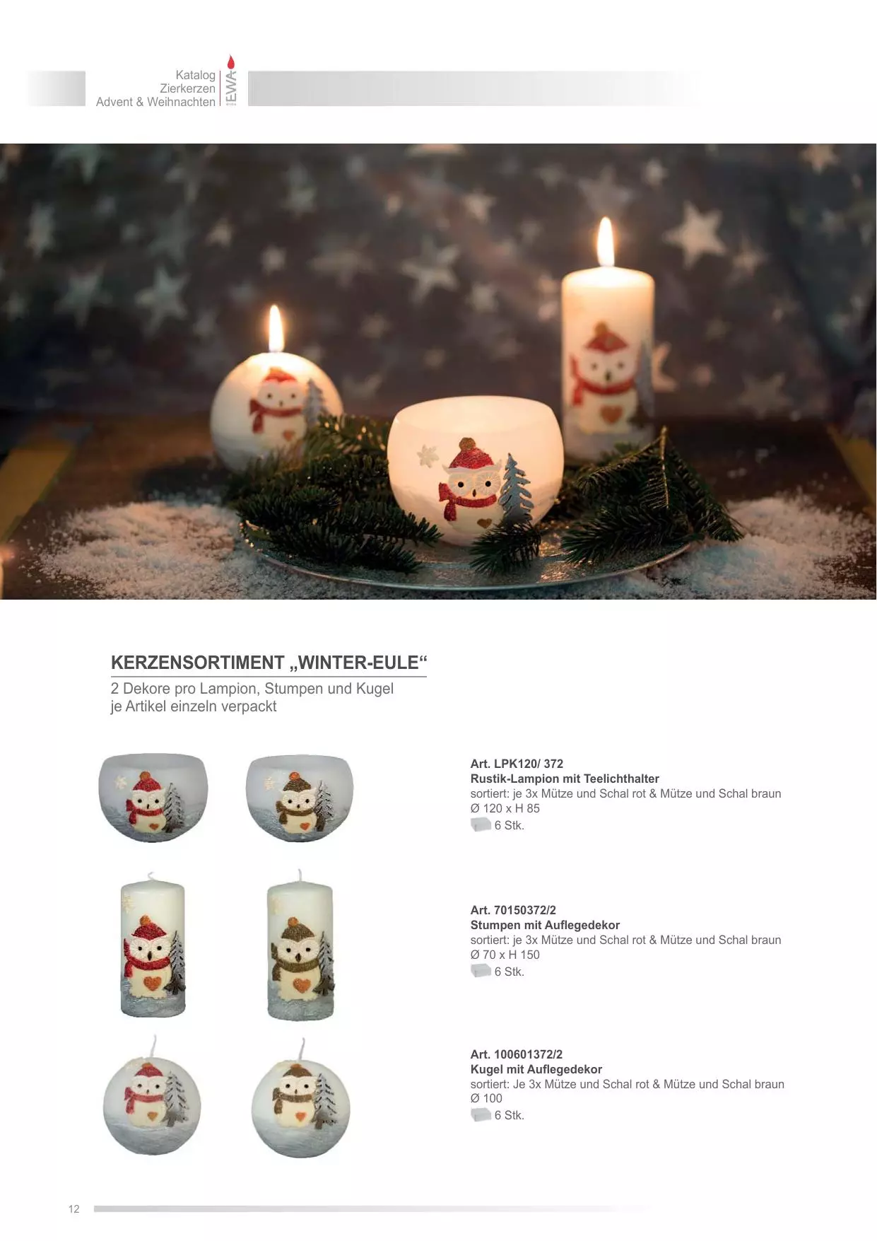 4 Stück Größe ca Ø 80 mm Ebersbacher Kerzenfabrik GmbH Kugelkerzen weinrot lackiert runde Kerze Weihnachtskerze Adventskerze einzeln in Folie